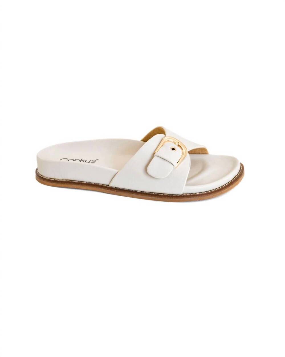 NEW CORKYS FOOTWEAR women's passport sandal in white